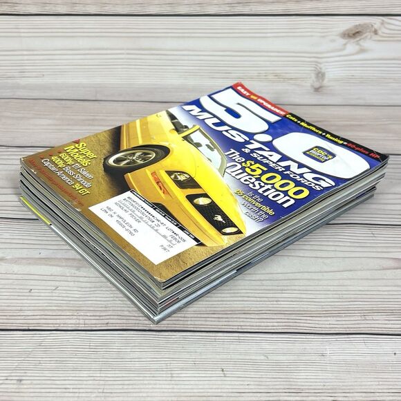 VTG 5.0 Mustang & Super Fords Magazine 2005 Lot of 7 Ford Muscle Car Fox Racing - Picture 3 of 16